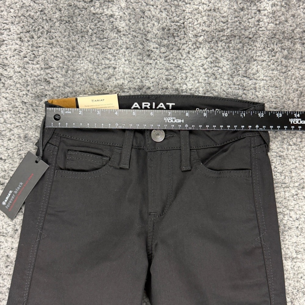 NEW Ariat Forever Black Women's 24R Skinny Perfect Rise Jeans Fadeless Denim - Picture 8 of 11